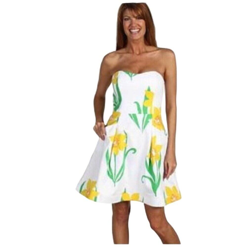 Lilly Pulitzer She’s Daffy Blossom Dress Floral Women's Size 2 Excellent very ge
